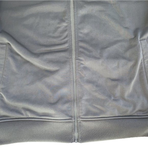 Men's Adidas Tracksuit Top Gray Green Fleece Size XL Sweat Suit - Picture 7 of 10